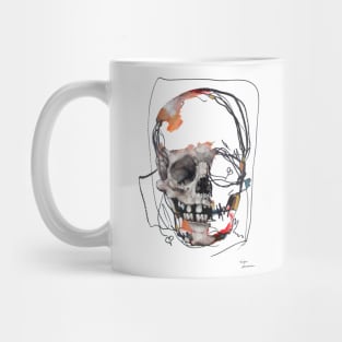 Magic Skull Original Painting | LSD Skull Pop Surreal Broken Banned Art | Unfinished Business Mug